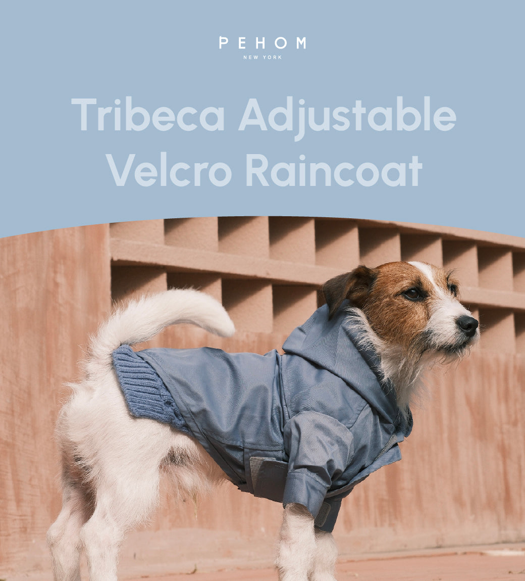 Imperméable ajustable Tribeca en velcro – Bleu clair