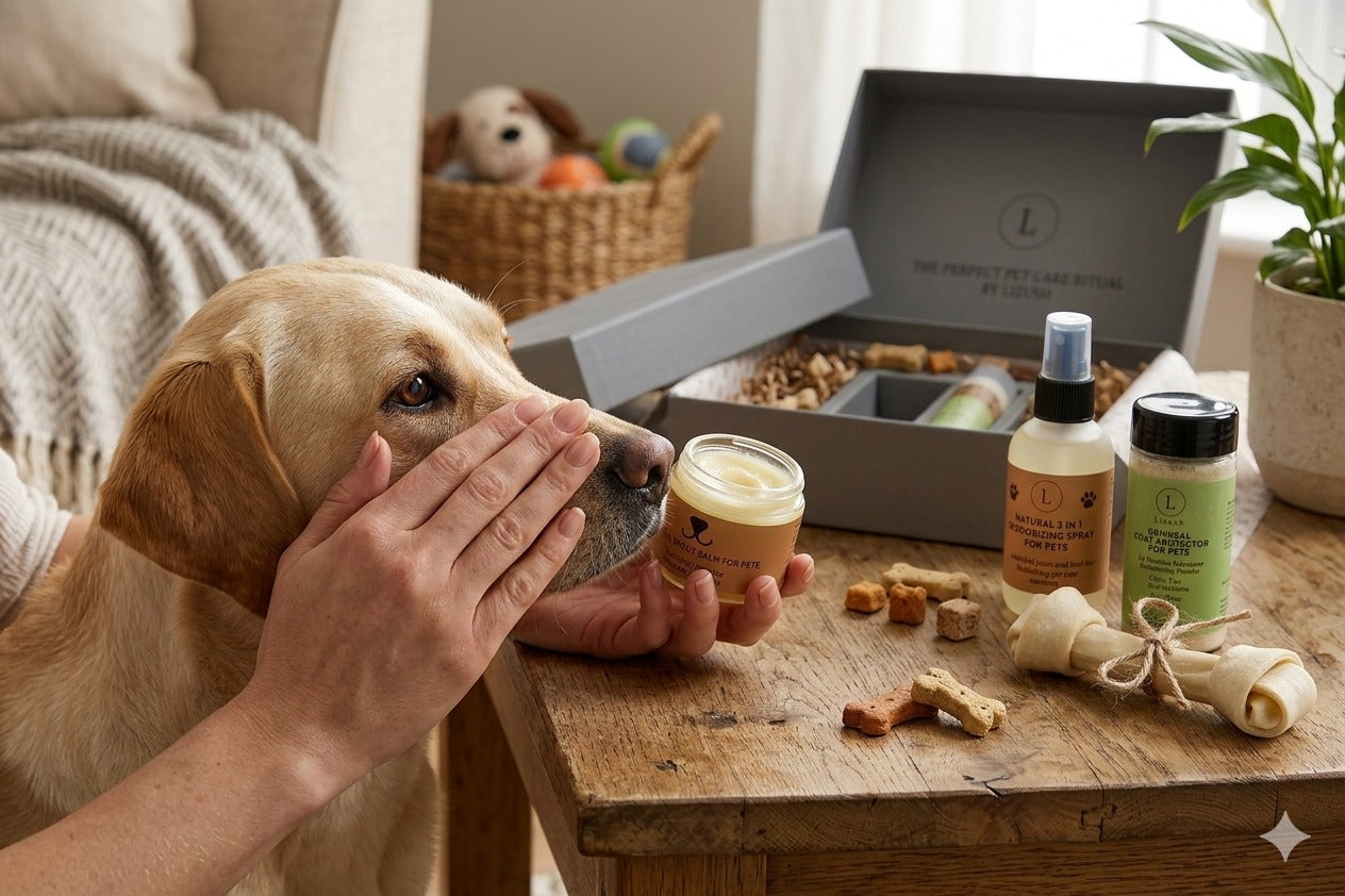 Coffret Bien-être Naturel pour Animaux – Kit Soins Spa pour Chien & Chat
